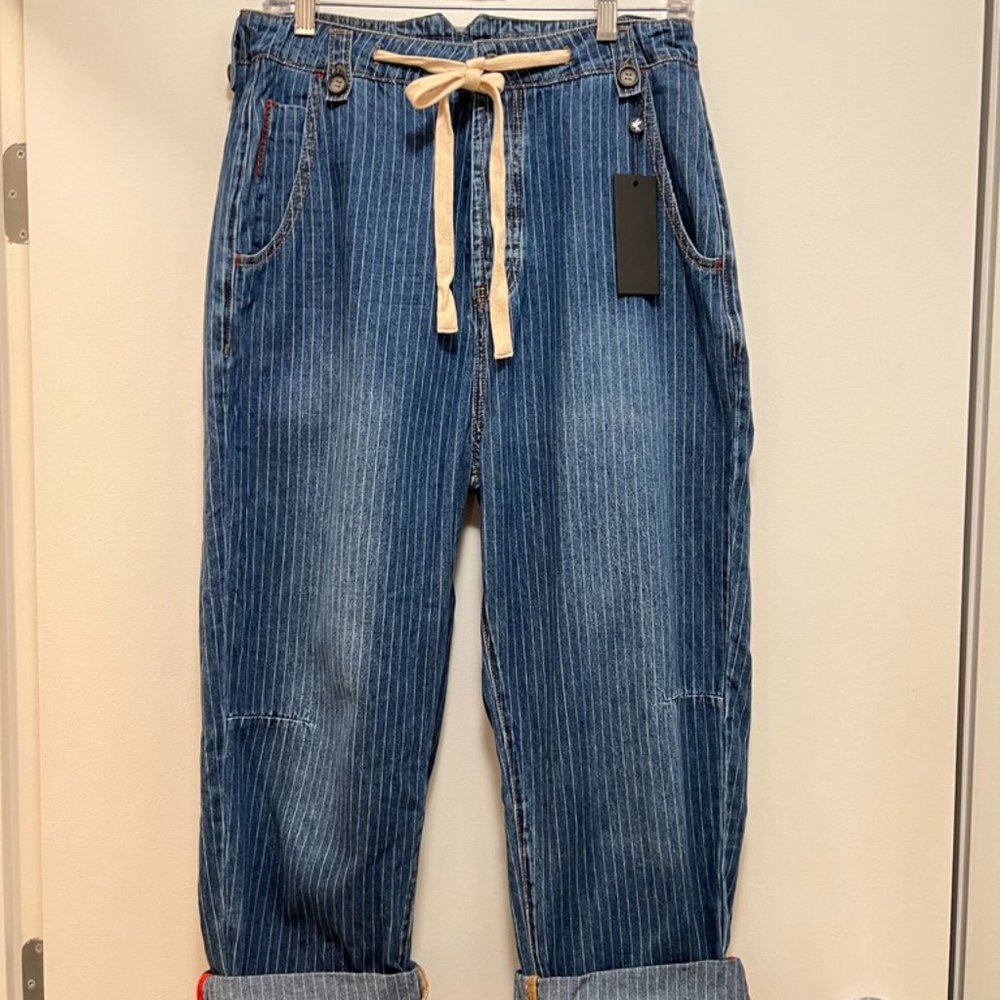 BNWT One Teaspoon French Stripe High Waist Safari Pants